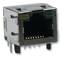 TYCO ELECTRONICS / AMP - 2-406549-1 - 模制插座 RJ45 带LED 反向