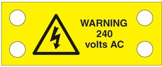 TYCO ELECTRONICS / RAYCHEM - 11019 - 电线标识，２40V AC　包装10