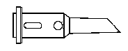 PORTASOL - SP.4.8G.F - 烙铁头 SUPERPRO 凿形 4.8MM