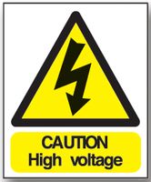 BRADY - WS43RIGIDH - 警告标志 HIGH VOLTAGE(高电压) 350X250mm