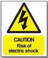 BRADY - WS4ADHH - 警告标志 RISK OF ELECTRIC SHOCK(触电危险)