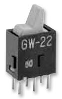 NKK SWITCHES - GW22LHP - 船形开关 DPDT 开-开