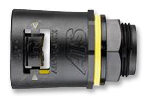 ADAPTAFLEX - AT42/M40/A/BLY - 导管配件 直型 M40 42MM 黑/黄色 2只